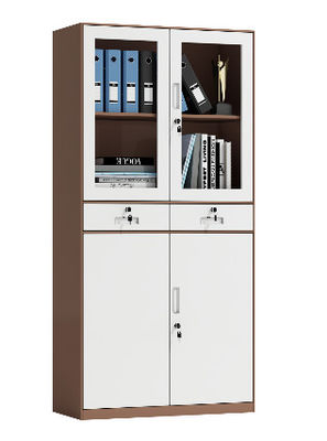 0.5 - 1mm Thickness Glass Door Cabinet , Office Steel Storage File Cabinet