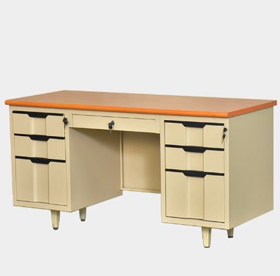 Locker Base Steel Office Furniture Multifunctional 6 Drawer Computer Desk