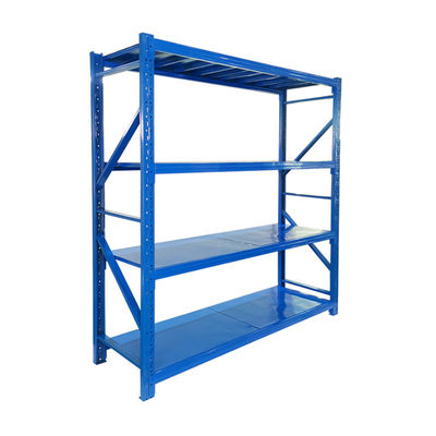 Powder Coated Steel Shelving Racks 200kg Per Layer Loading For Warehouse Storages