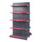 2.0mm Bookshelf Steel Rack , 50kg Per Layer Metal Storage Shelving Units