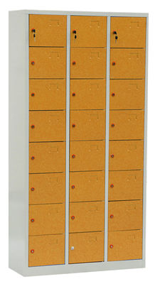 0.4mm - 1.2mm Metal Office Lockers Cold Rolled Steel Plate Material 24 doors