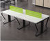 Acid Pickling Surface Steel Office Furniture 4 Work Station Partition Desk