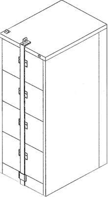 Metal Filing Cabinet 4-Drawer With Secure Locking Bar Knockdown Structure