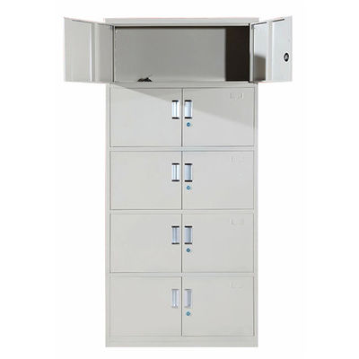 5-Tier 10 Swing Doors Metal Cupboard With Aluminium Alloy Recessed Handle