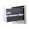 Customized steel office furniture heavy-duty ball bearing sliding 2-layer horizontal document drawer