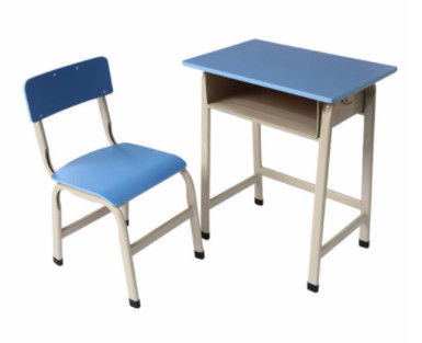 Single Student Chair With Writing Table , Kids Adjustable Student Desk And Chair