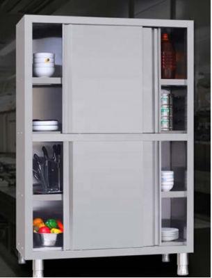Commercial steel office furniture 4 lockers restaurant kitchen push-pull cabinet stainless steel cabinet