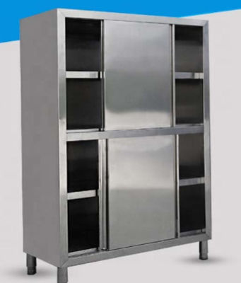 Commercial steel office furniture 4 lockers restaurant kitchen push-pull cabinet stainless steel cabinet
