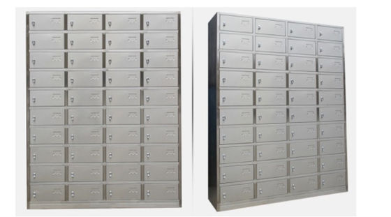 Commercial steel office furniture 4 lockers restaurant kitchen push-pull cabinet stainless steel cabinet