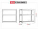 stable White Adjustable Steel Rack , 30 - 80kg Loading Steel Organizer Rack