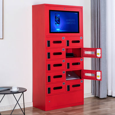 Electronic Cell Phone Storage Cabinet Lcd Screen Fireproof For Staff Deposit