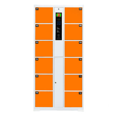 1800mm Fingerprint Locker , Supermarket Storage Cabinet With Electronic Lock