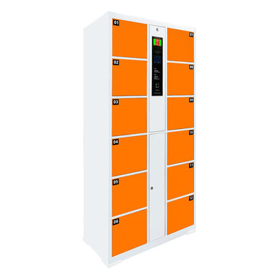 1800mm Fingerprint Locker , Supermarket Storage Cabinet With Electronic Lock