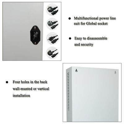 5V / 2.1A Multi Plug Cell Phone Storage Cabinet Touch Ads Screen Hotel Use