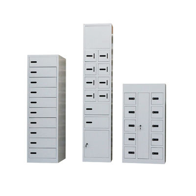 20 Doors Cell Phone Charging Cabinet Mobile Phone Locker Vertical Type Light Grey