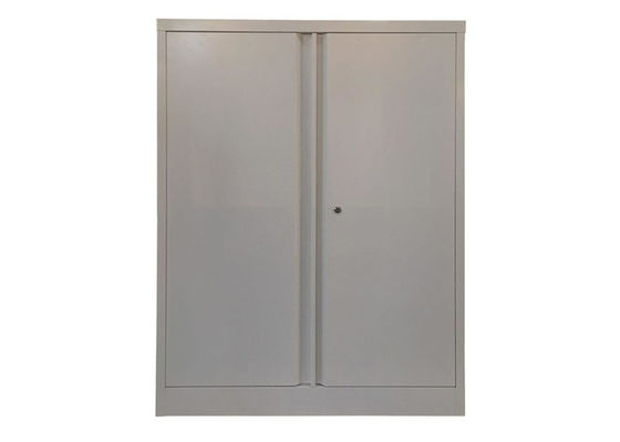 Light Gray Two Door Steel Cabinet , Cold Rolled Steel Workshop Cabinets