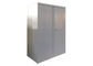 Light Gray Two Door Steel Cabinet , Cold Rolled Steel Workshop Cabinets