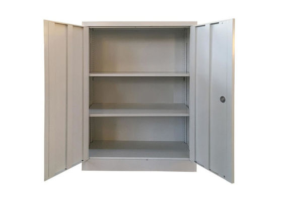 Light Gray Two Door Steel Cabinet , Cold Rolled Steel Workshop Cabinets