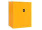 Fast Set Up Metal Lockable Cupboard , Fireproof Short Yellow Metal Cabinet