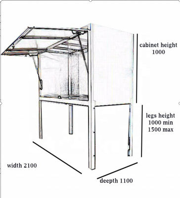 Household Metal Garage Storage Cabinets , Lockable Sundry Box 170KGS Weight