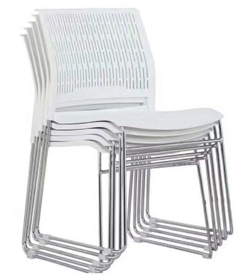 Plastic chair 12mm thick steel office furniture stackable office modern chair