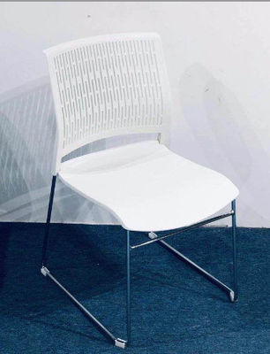 Plastic chair 12mm thick steel office furniture stackable office modern chair