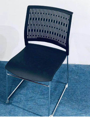 Plastic chair 12mm thick steel office furniture stackable office modern chair