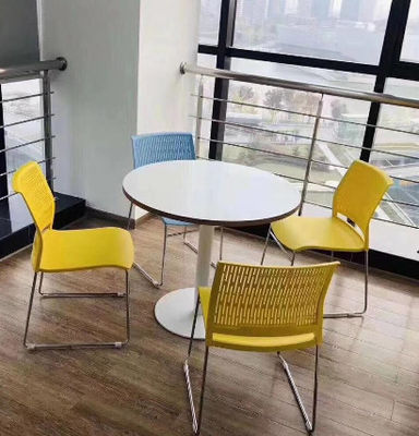 Plastic chair 12mm thick steel office furniture stackable office modern chair