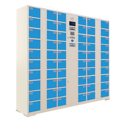 Stable 60 Doors Commercial Cell Phone Charging Station With Window Eletro Static Painting