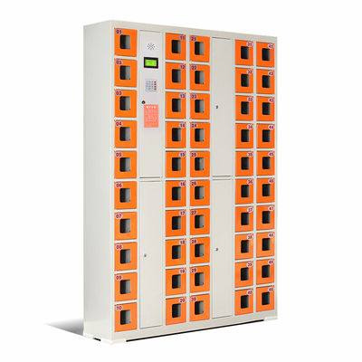 50 Doors Cell Phone Storage Cabinet H1800 * W1260 * D300mm Size Smooth Surface