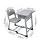 Study Table And Chair Set 760*650*450mm Steel School Furniture