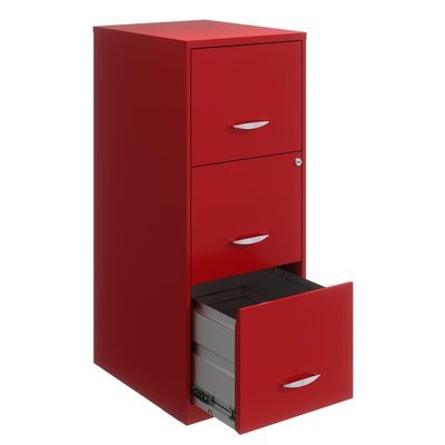 Vertical Metal File Cabinets 15&quot;x20.2&quot;x9.6&quot; Steel Office Furniture