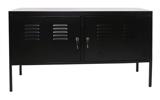 Korean Design 2 Doors Metal TV Stand Steel Storage Cabinet