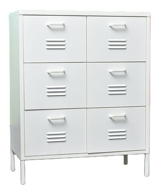 Bedroom Chest Furniture 6 Drawer H1015MM Steel Storage Cabinet