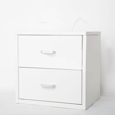 Mini Two Drawers RAL White Metal File Cabinet For The Top Table