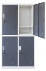 4 Doors Steel Line Furniture D450mm Clothes Storage Locker