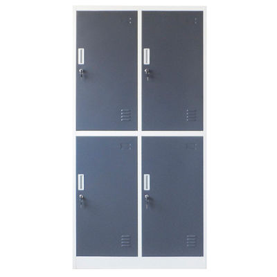 4 Doors Steel Line Furniture D450mm Clothes Storage Locker