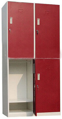 4 Doors Steel Line Furniture D450mm Clothes Storage Locker