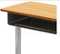 Steel Study Table And Chair For Students Classroom Metal Chair With Desk School Furniture