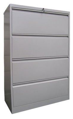 A1/A0 Format Lateral Four Drawer Metal Filing Cabinet Knockdown Design