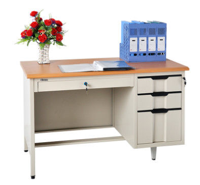 H780 Office Metal Reading Table With Drawer Teacher Steel Computer Table