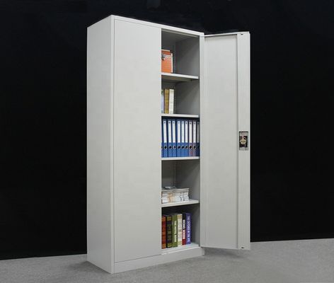 Steel Office Storage Cupboard 2 Door Filing Cabinet Knock Down Structure